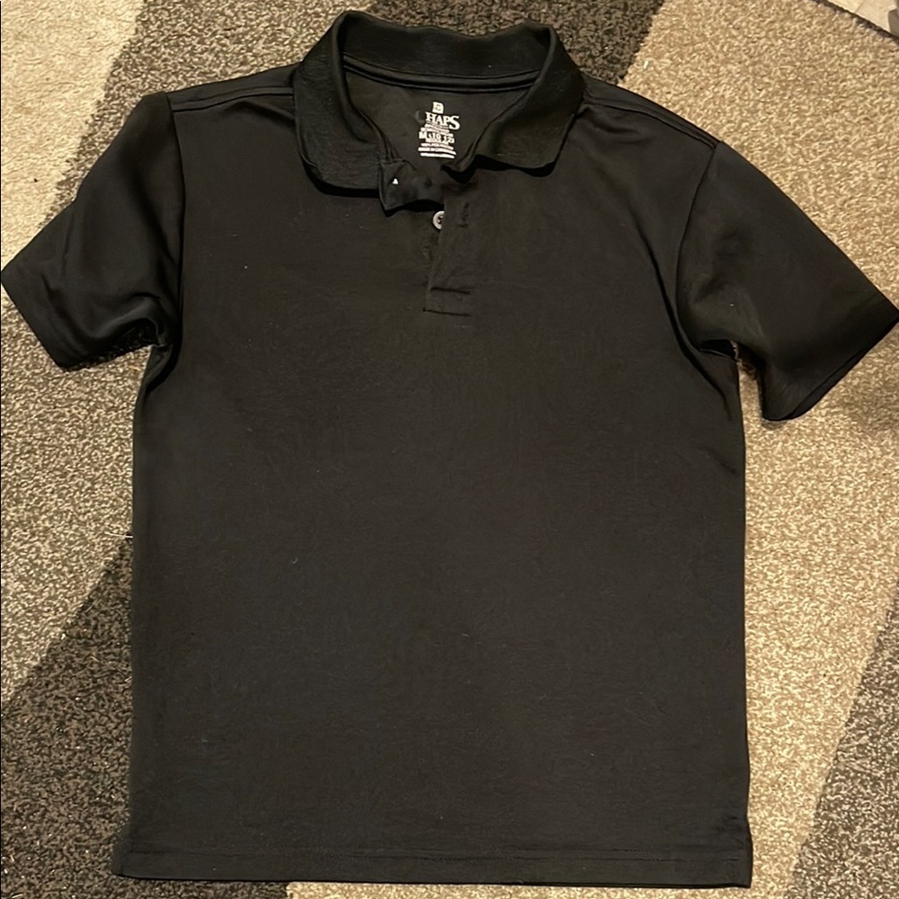 Black Kids Polo Shirt